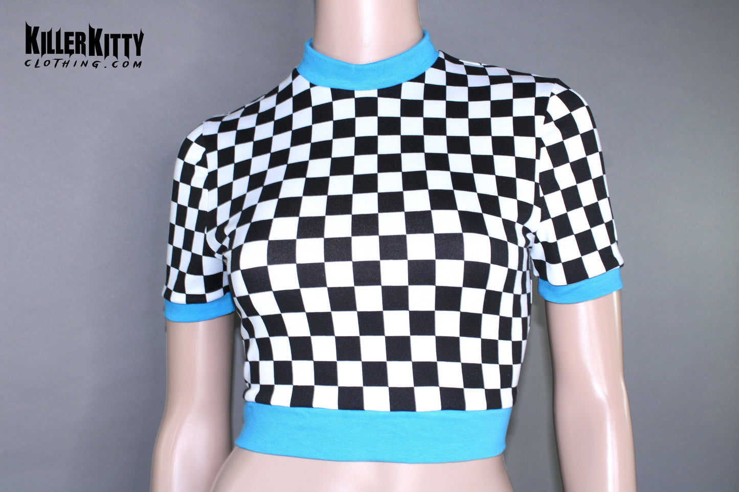 Checker Crop Top