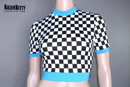 Checker Crop Top