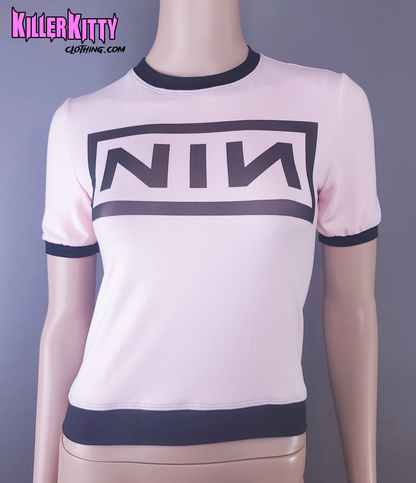 Nine Inch Nails PINK Ringer Shirt