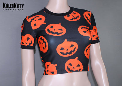 Pumpkin Halloween Crop Top