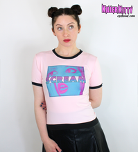 Cargar imagen en el visor de la galería, Scream Pink Horror Ringer Shirt
