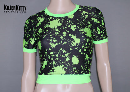 Toxic Splatter Ringer Shirt