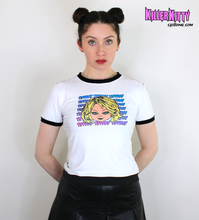 Load image into Gallery viewer, Bride of Chucky Tiffany Ringer Shirt

