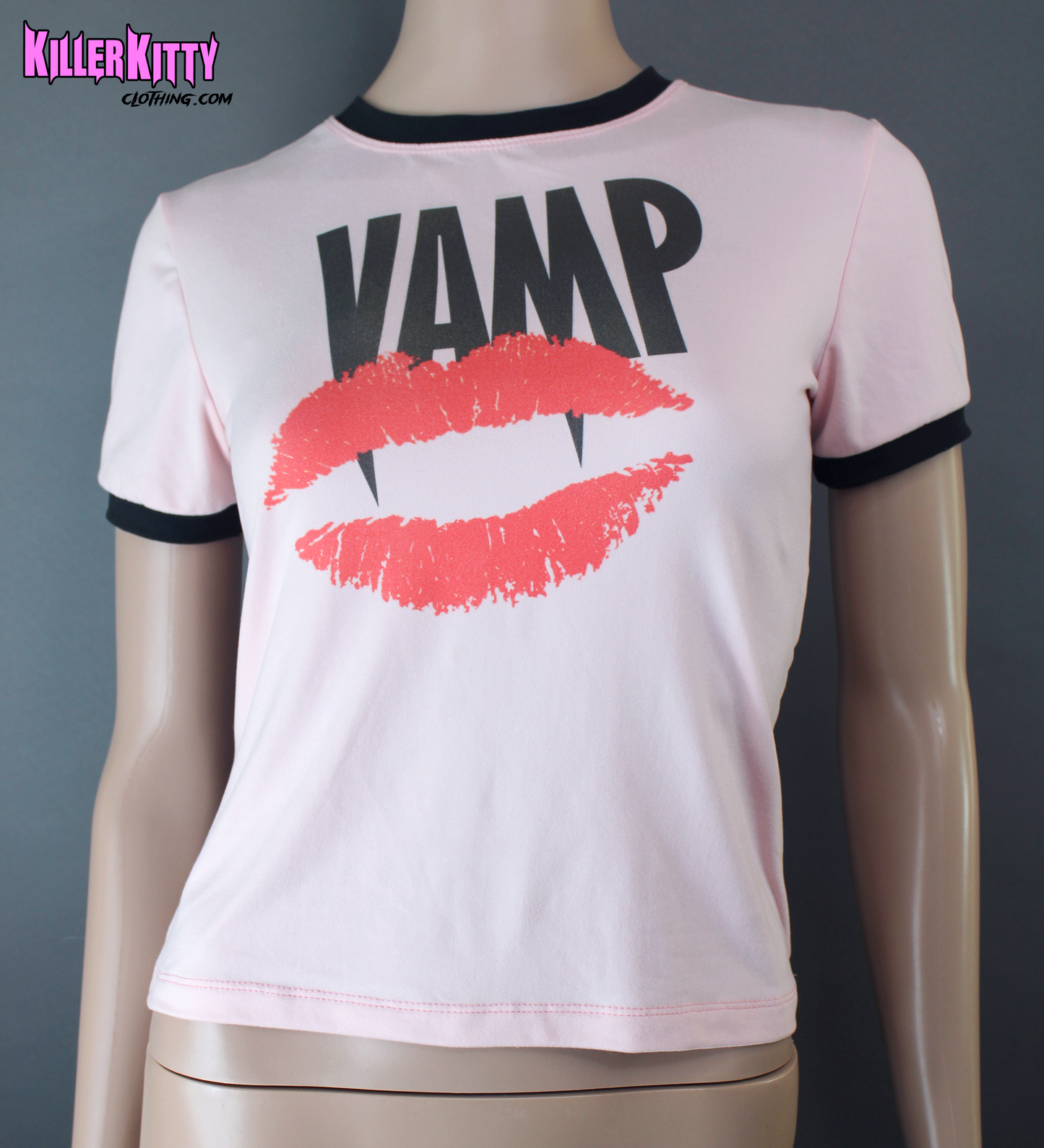 Vamp 80s Horror Movie Ringer Shirt