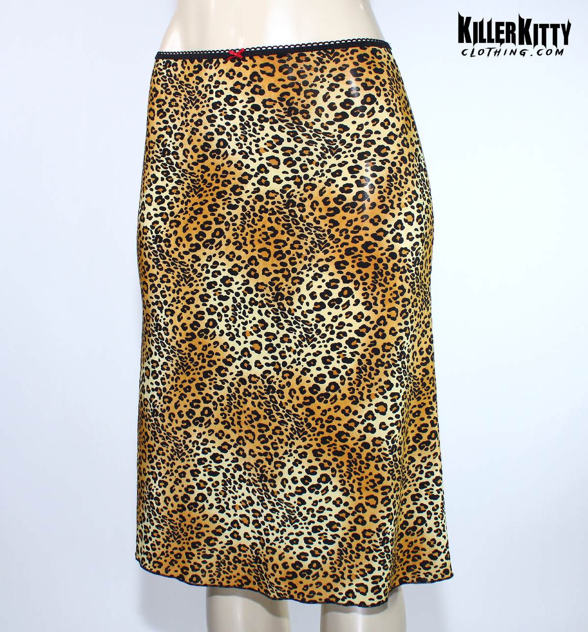 Classic Leopard Print Midi Skirt