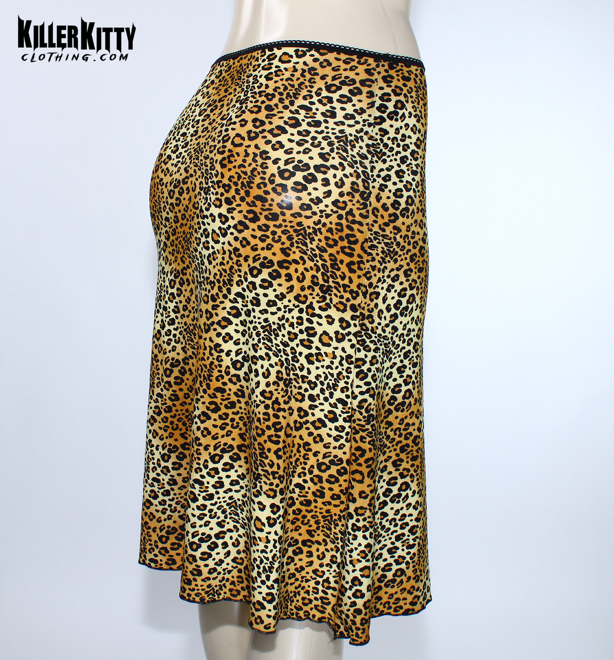 Classic Leopard Print Midi Skirt