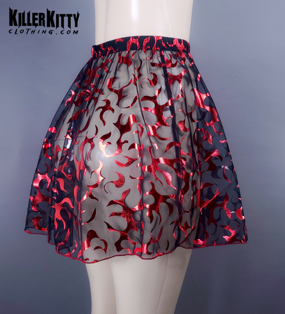 Flared Flames Skirt