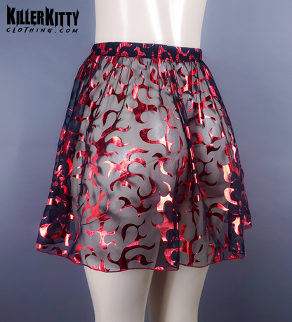 Flared Flames Skirt