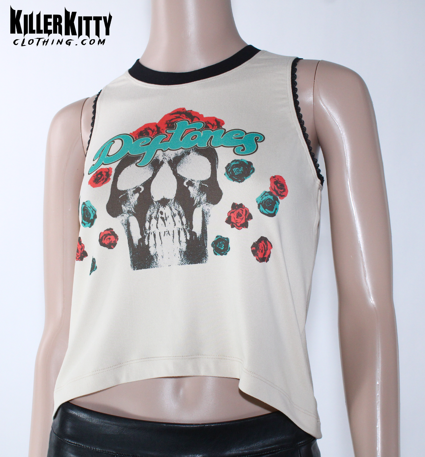 Deftones Skull Roses Tank Top