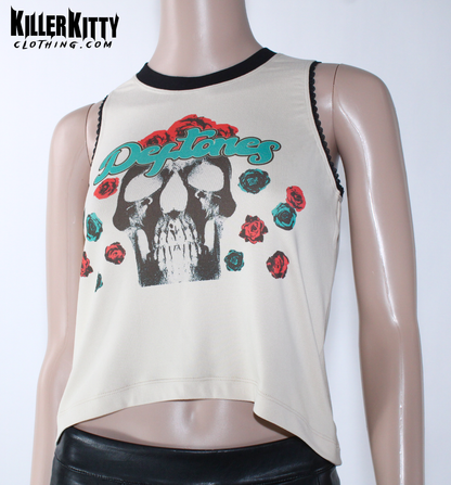 Deftones Skull Roses Tank Top