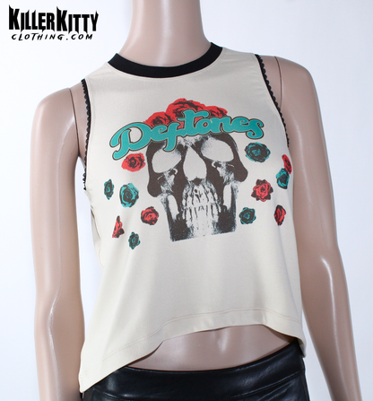 Deftones Skull Roses Tank Top