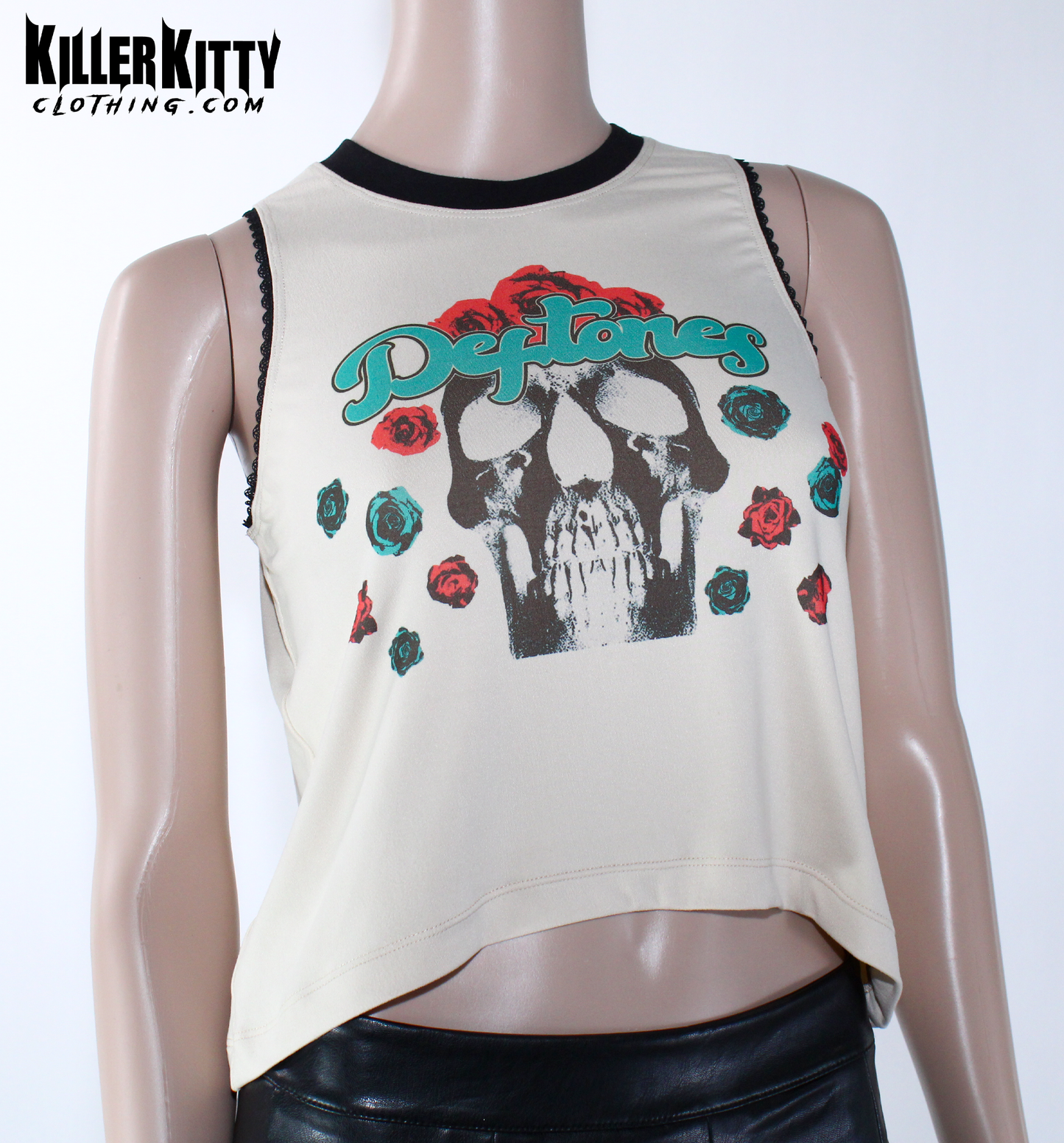 Deftones Skull Roses Tank Top