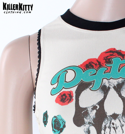 Deftones Skull Roses Tank Top
