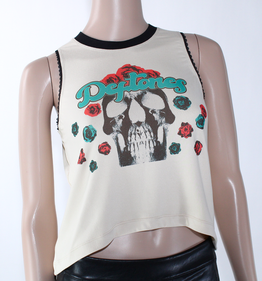 Deftones Skull Roses Tank Top