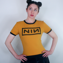 Load image into Gallery viewer, NIN Nine Inch Nails Ringer Shirt

