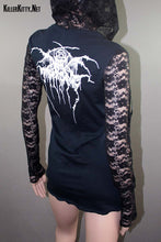 Load image into Gallery viewer, Darkthrone Lace Pullover Hoodie
