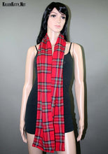Load image into Gallery viewer, Red Tartan Plaid Scarf
