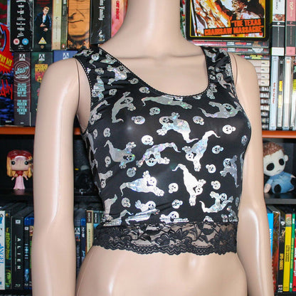 Hologram Ghost Crop Top